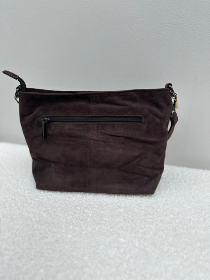 Handtas Suede Basic | Bruin