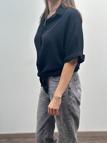Travi Blouse | Zwart
