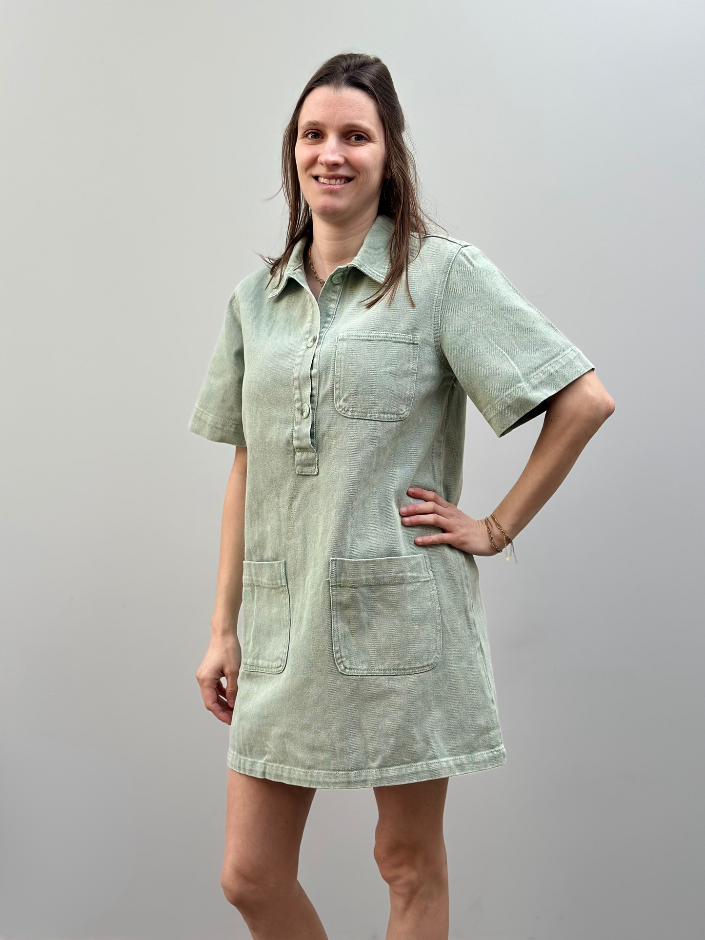 Alexia Dress | Muntgroen