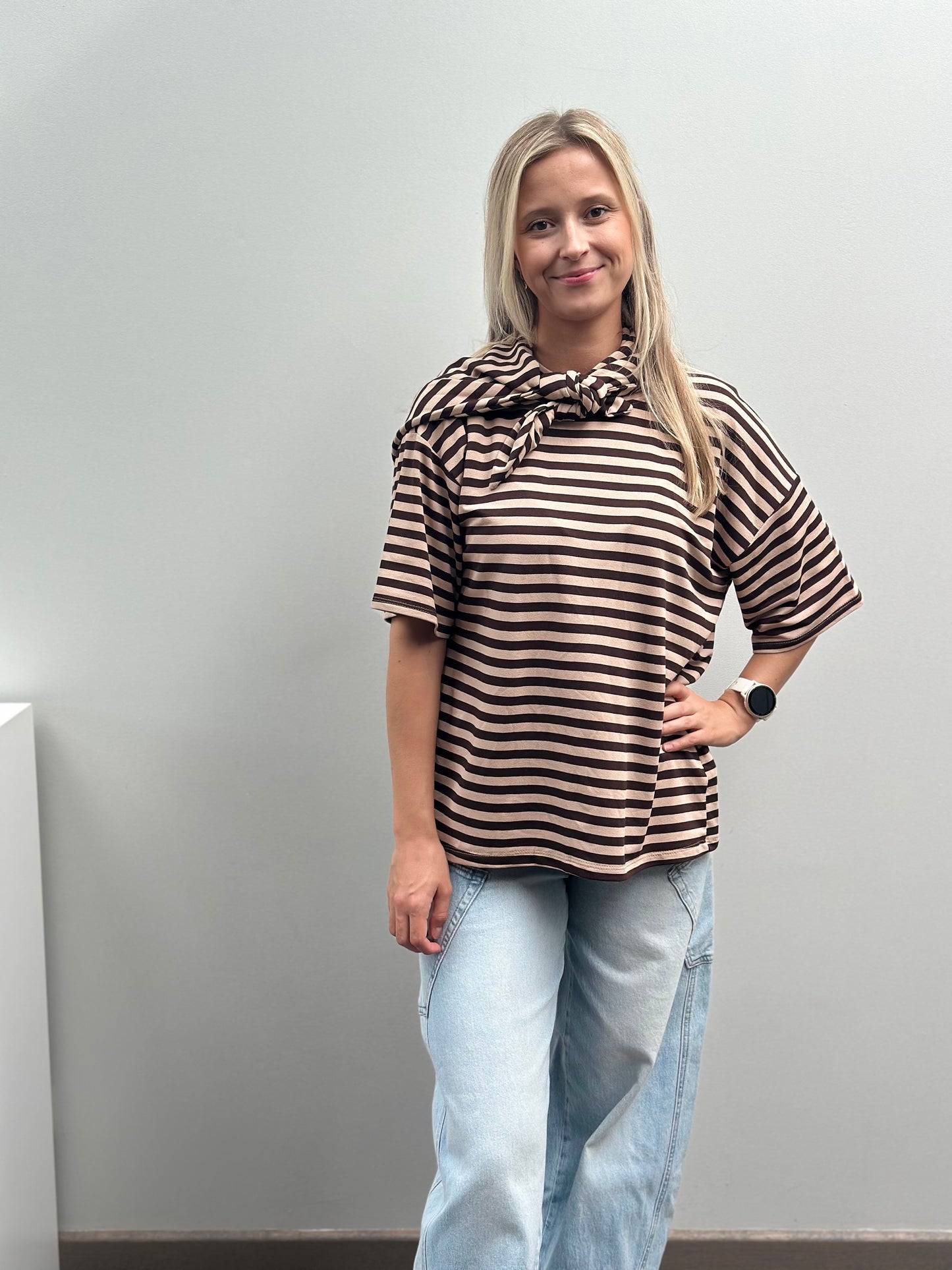 Sari T-shirt | Beige - Bruin