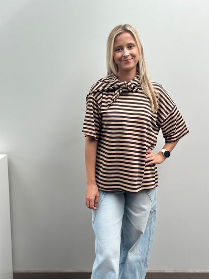 Sari T-shirt | Beige - Bruin