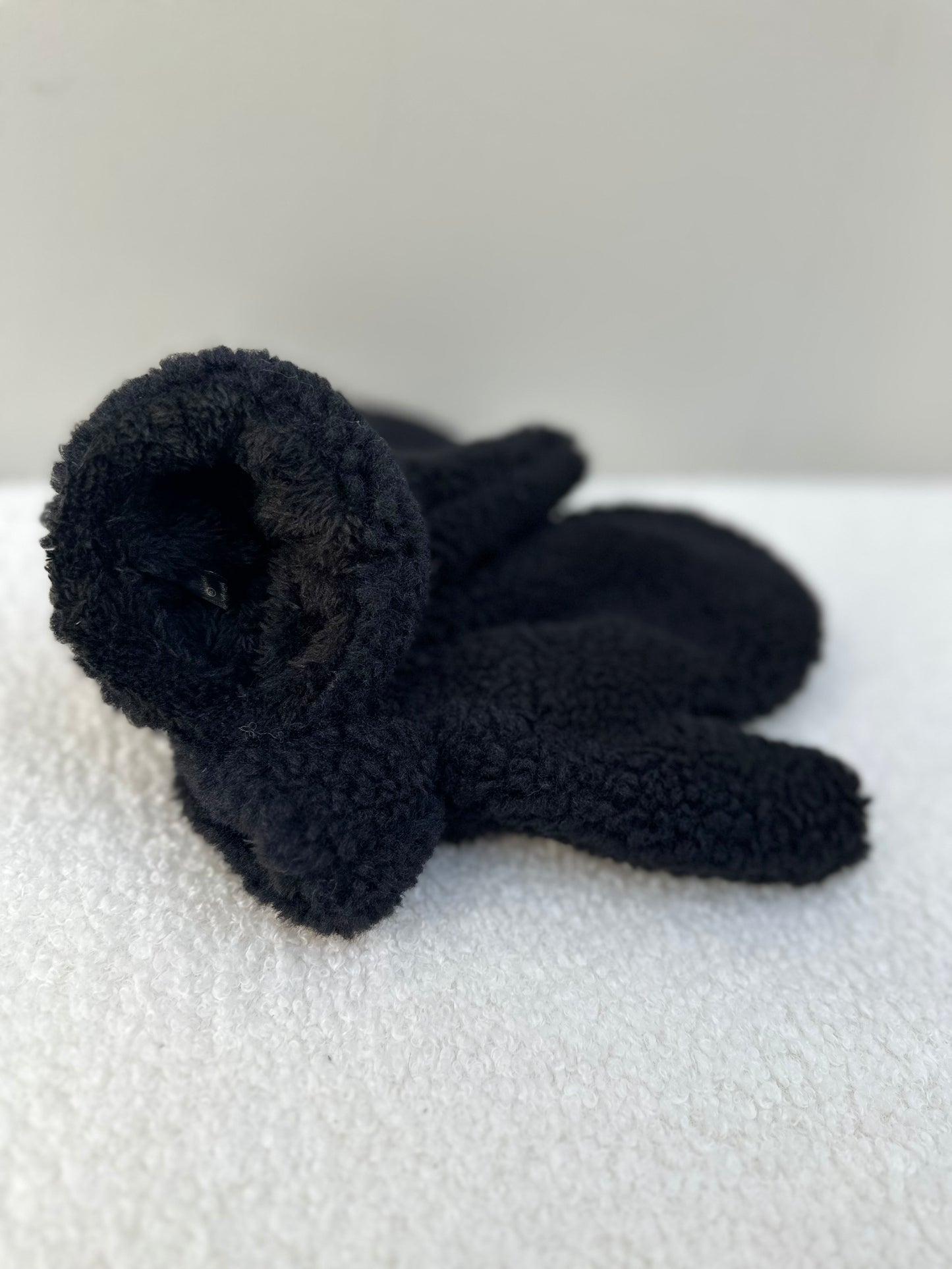 Wanten teddy zwart