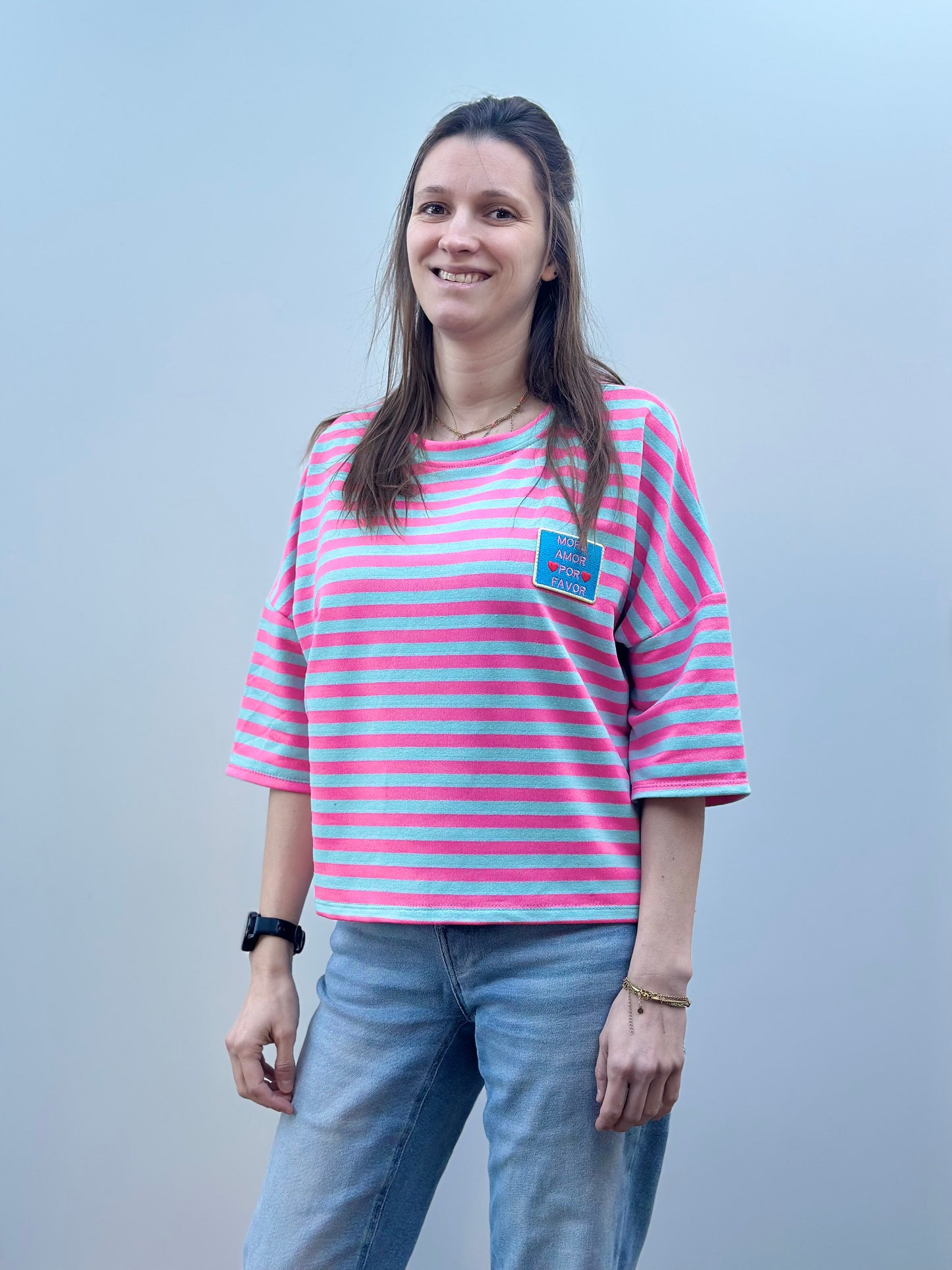 Flo t-shirt | Roos - Turquoise