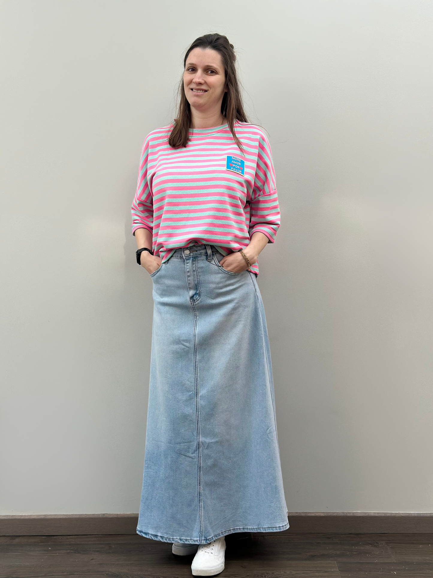Flo t-shirt | Roos - Turquoise
