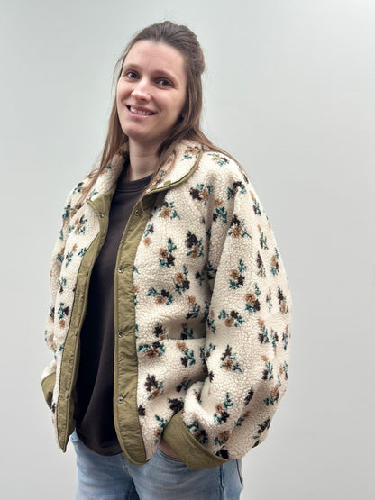 Sia Jacket | Flowers kaki