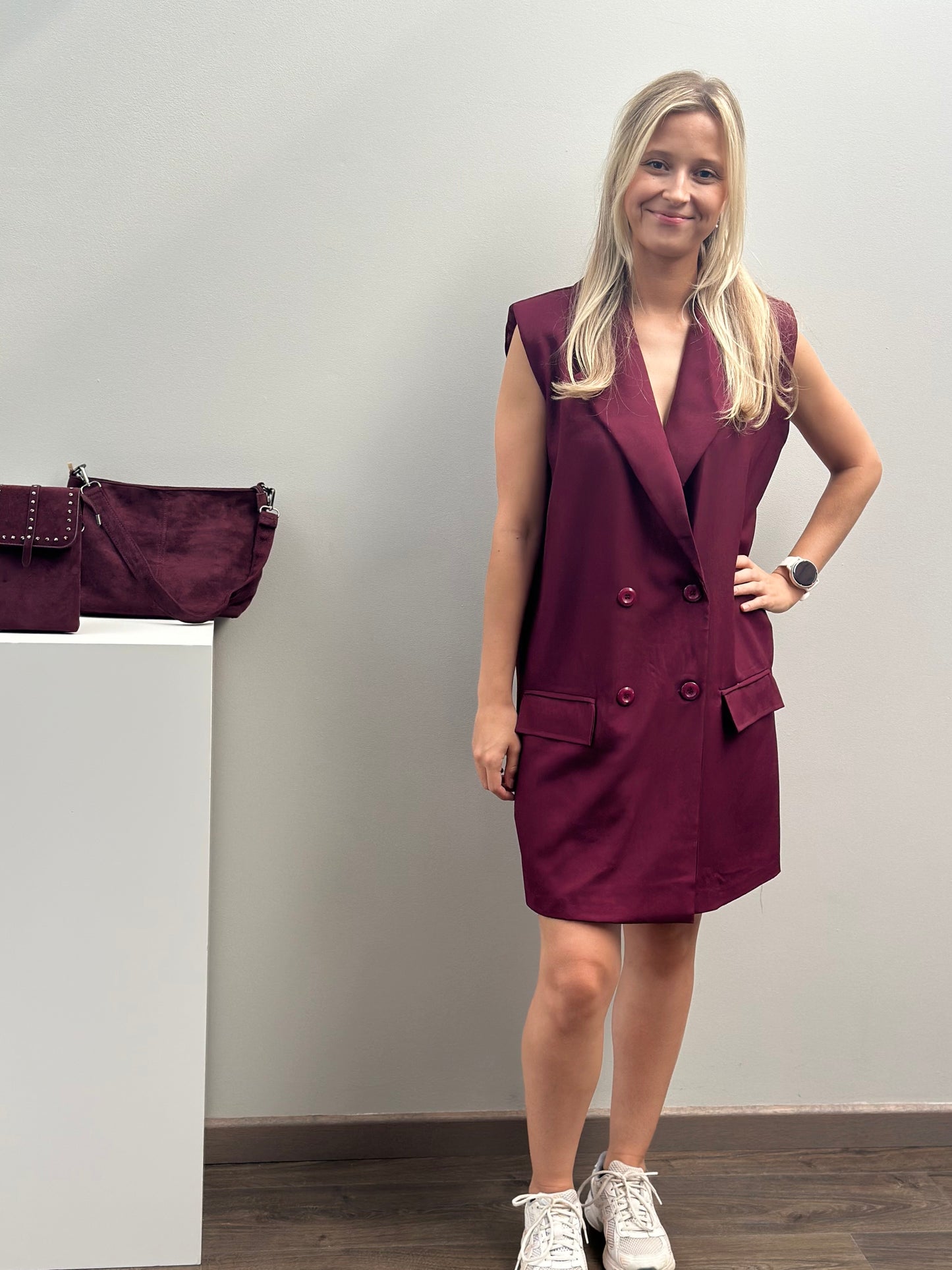 Solar dress | Bordeaux