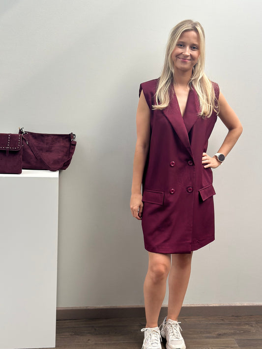 Solar dress | Bordeaux