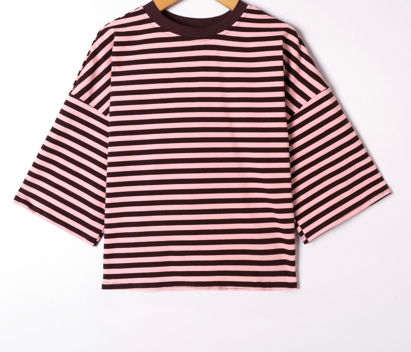 Luna T-shirt | Bruin - Roos