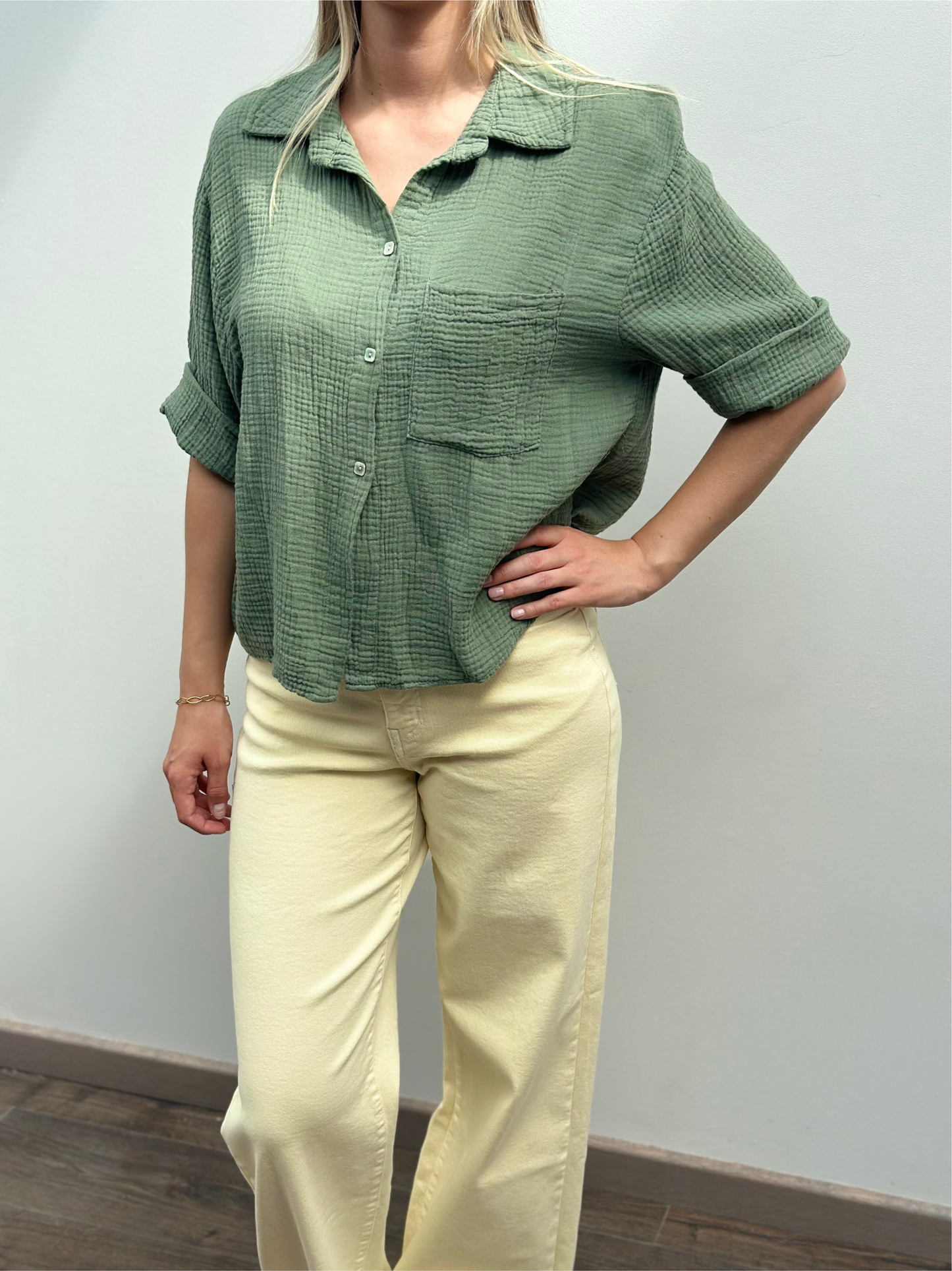 June Blouse | Kaki