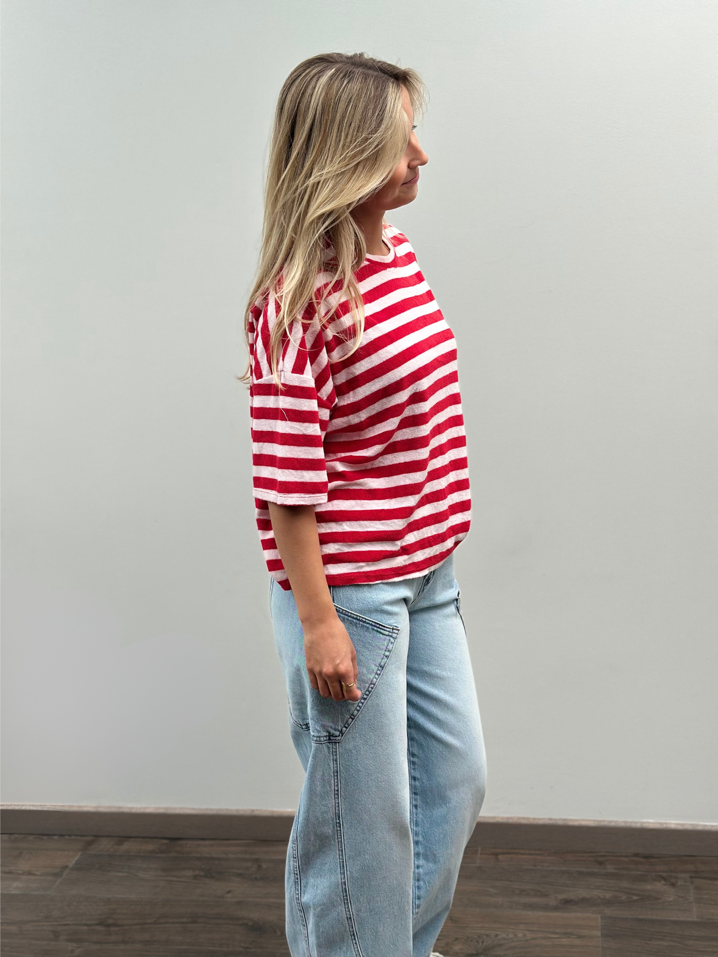 Leni Spons T-shirt | Rood