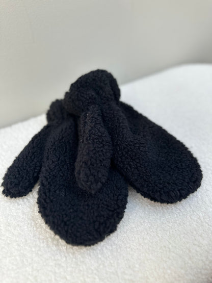 Wanten teddy zwart