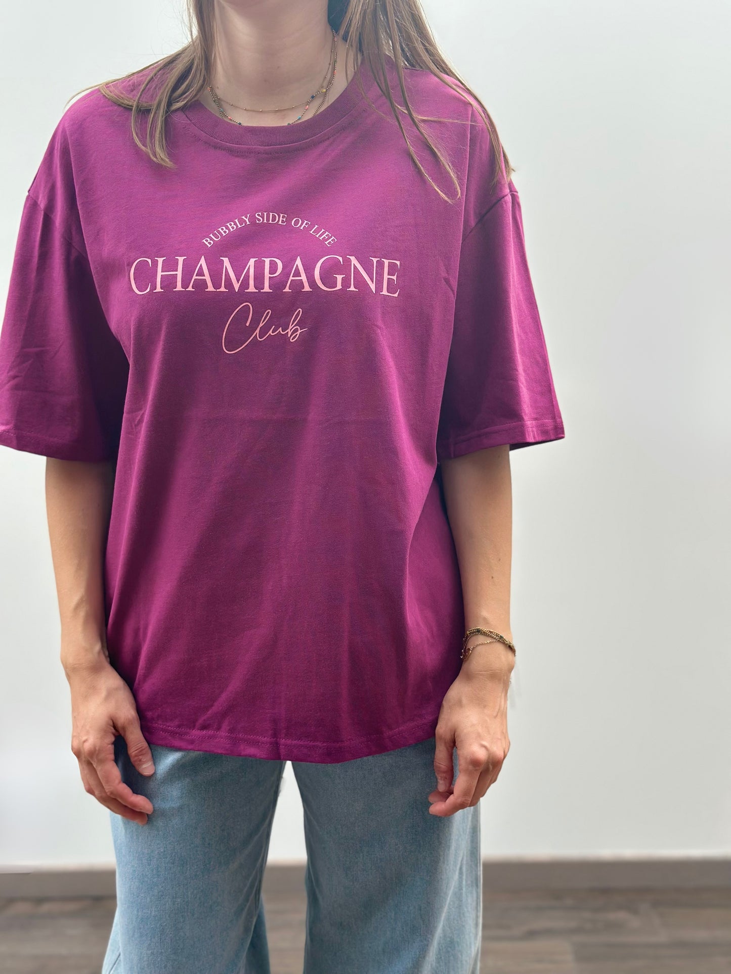Champange t-shirt | Magenta