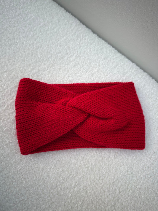 Haarband effen rood