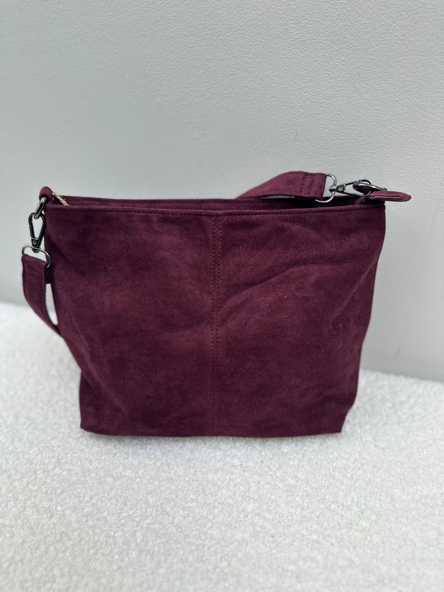 Handtas Suede Basic | Bordeaux