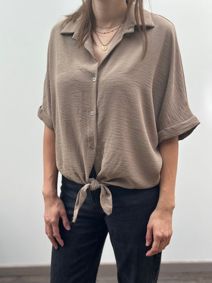 Travi Blouse | Taupe