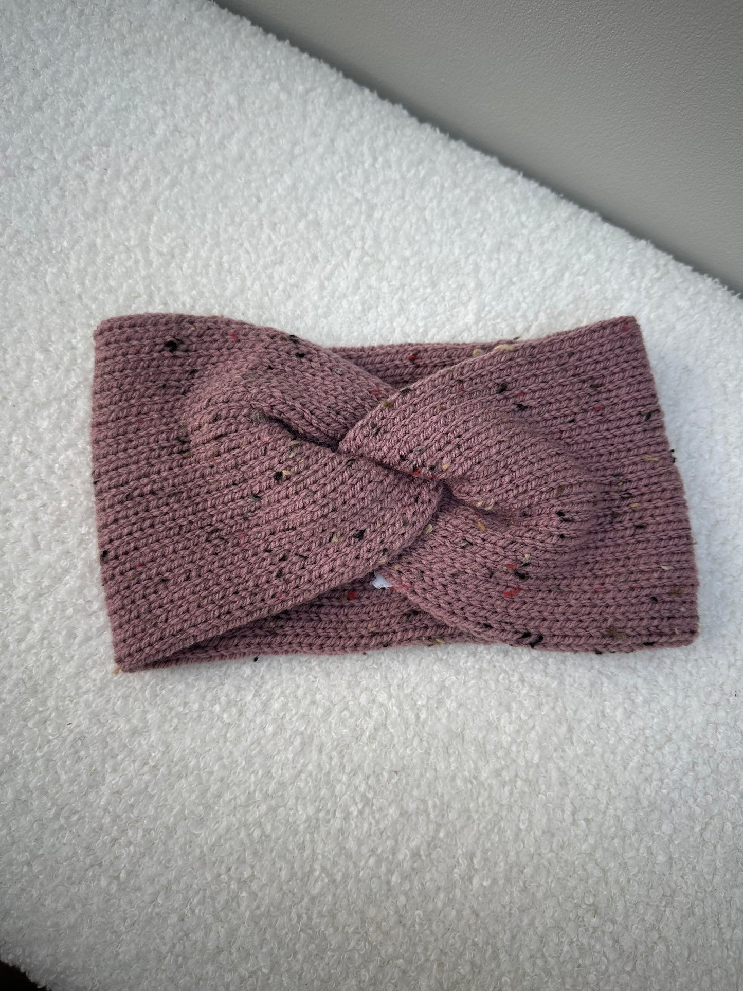 Haarband spikkel mauve