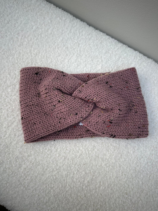 Haarband spikkel mauve
