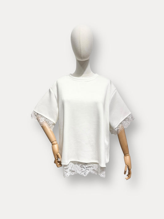 Lea T-shirt | Wit