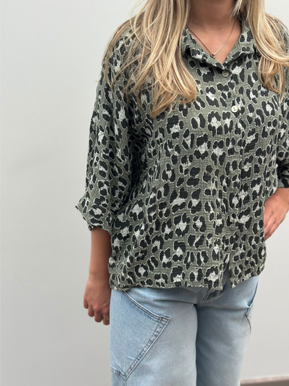 Leo blouse | Kaki