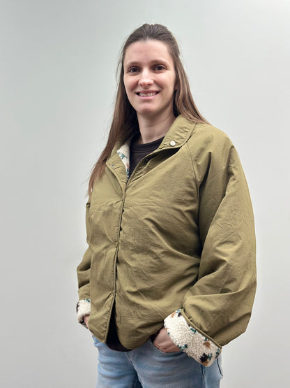 Sia Jacket | Flowers kaki