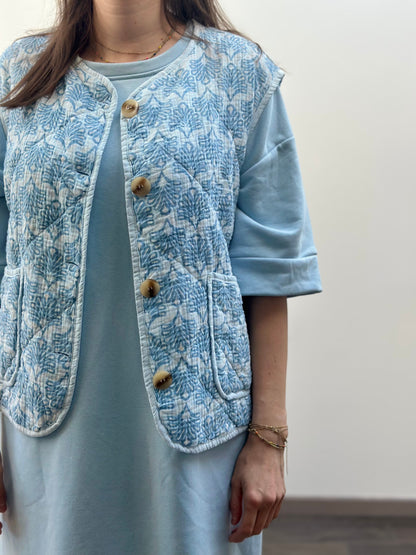 Ida Gilet | Lichtblauw