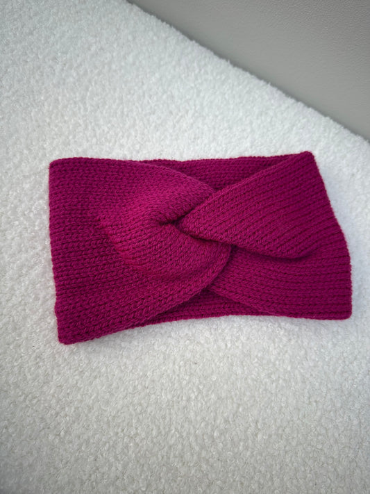 Haarband effen fuchsia