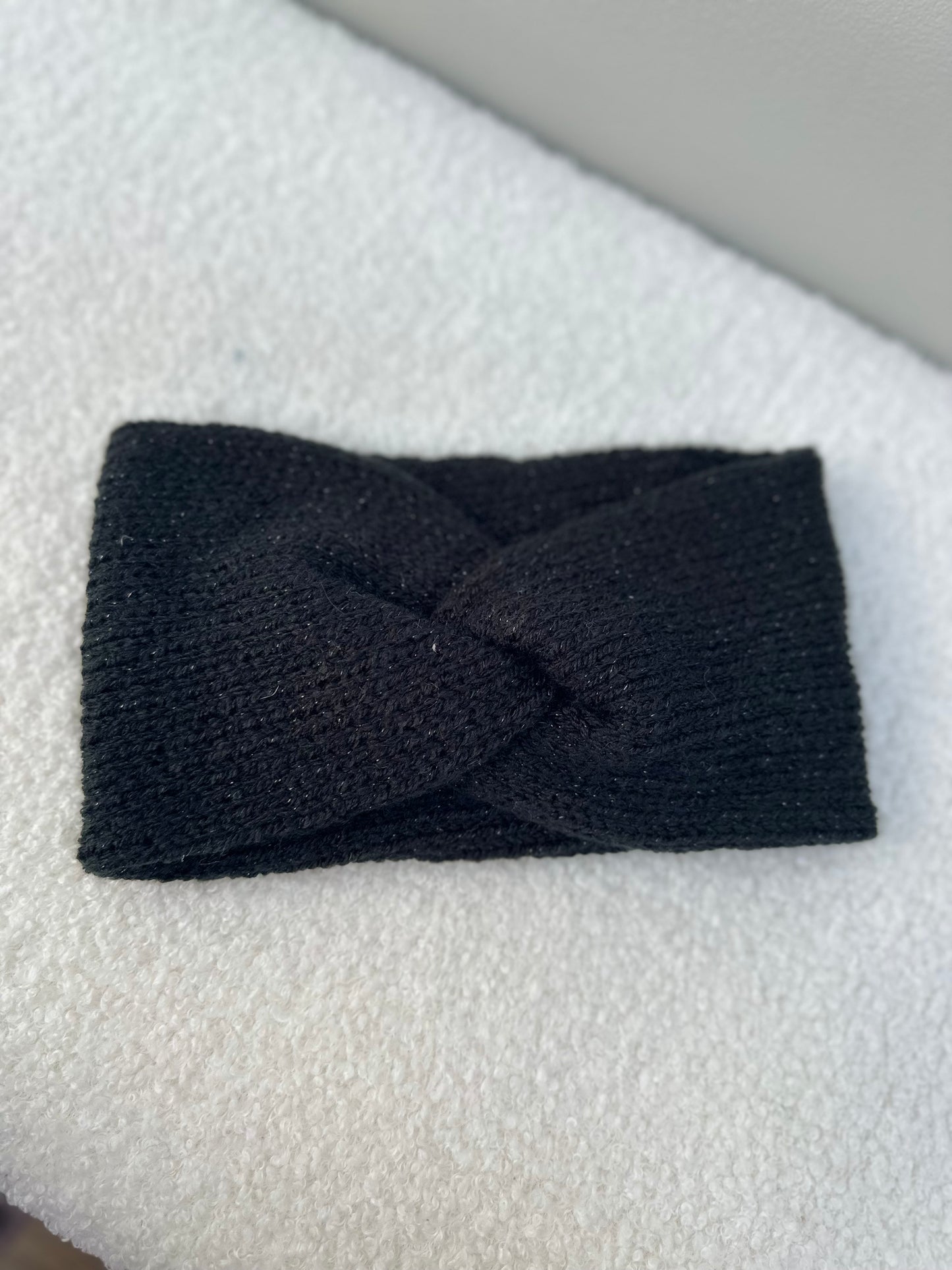 Haarband glitter zwart