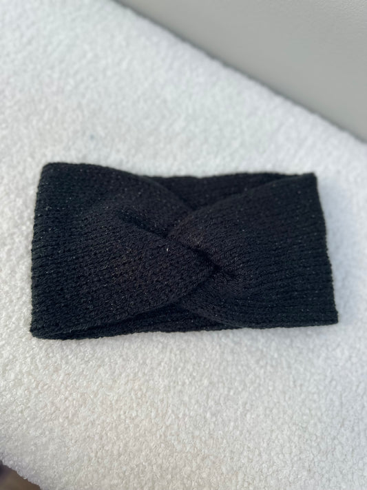 Haarband glitter zwart