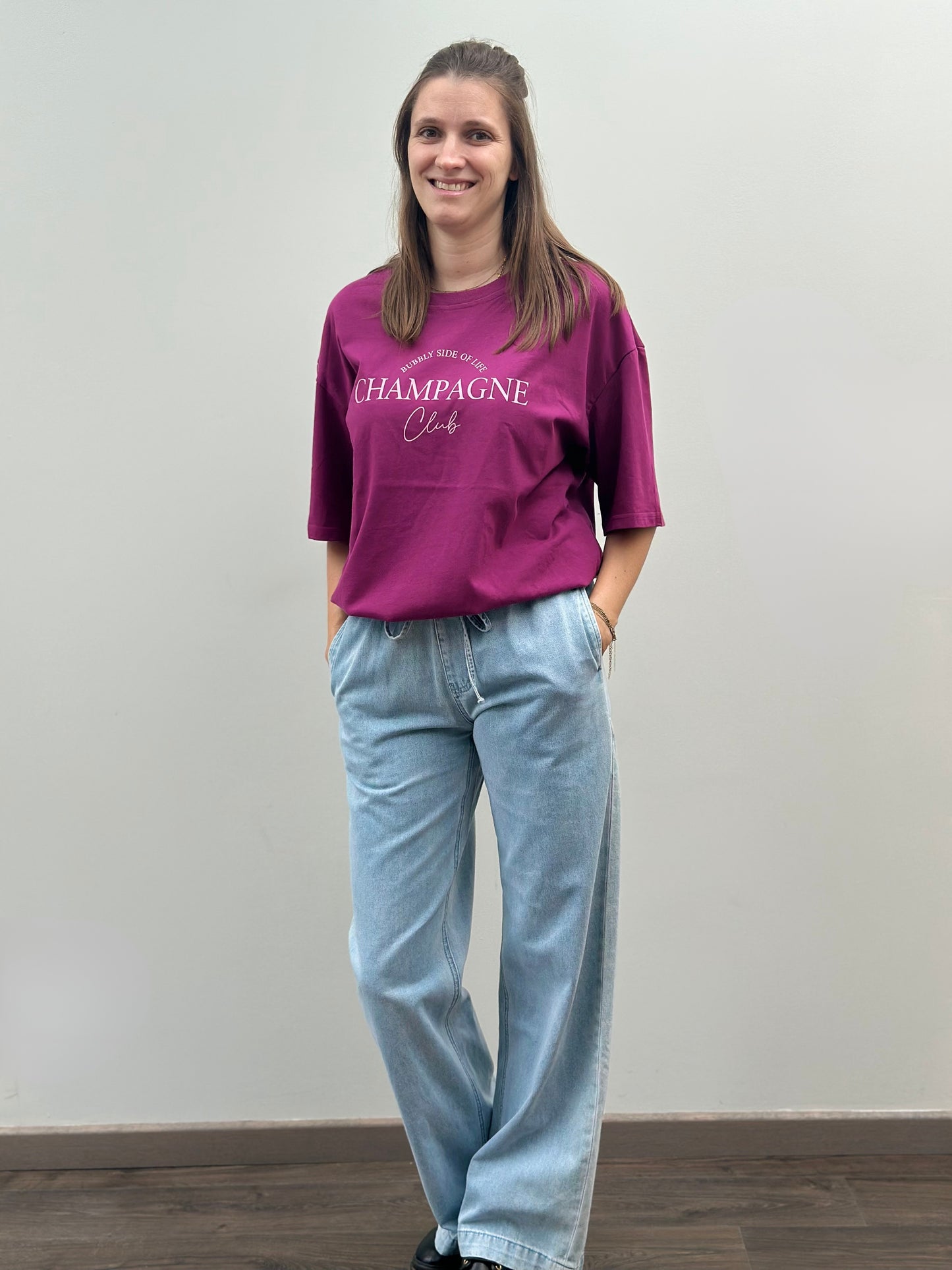 Champange t-shirt | Magenta