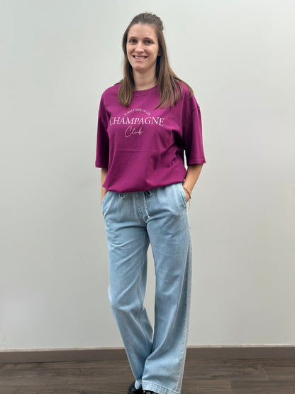 Champange t-shirt | Magenta