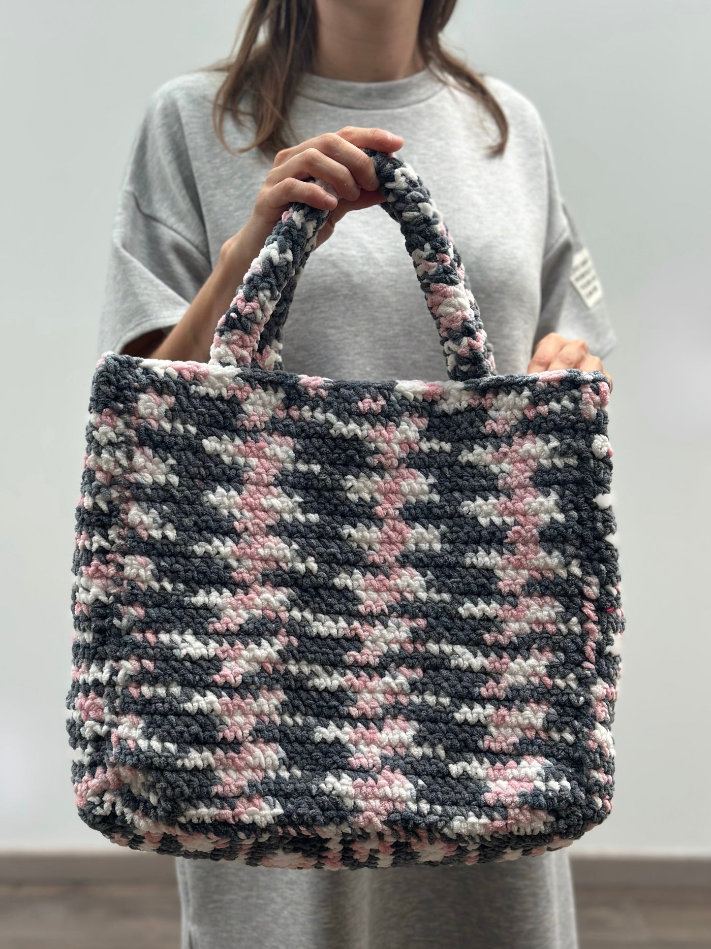 Shopping bag | Medium | Spikkel Grijs