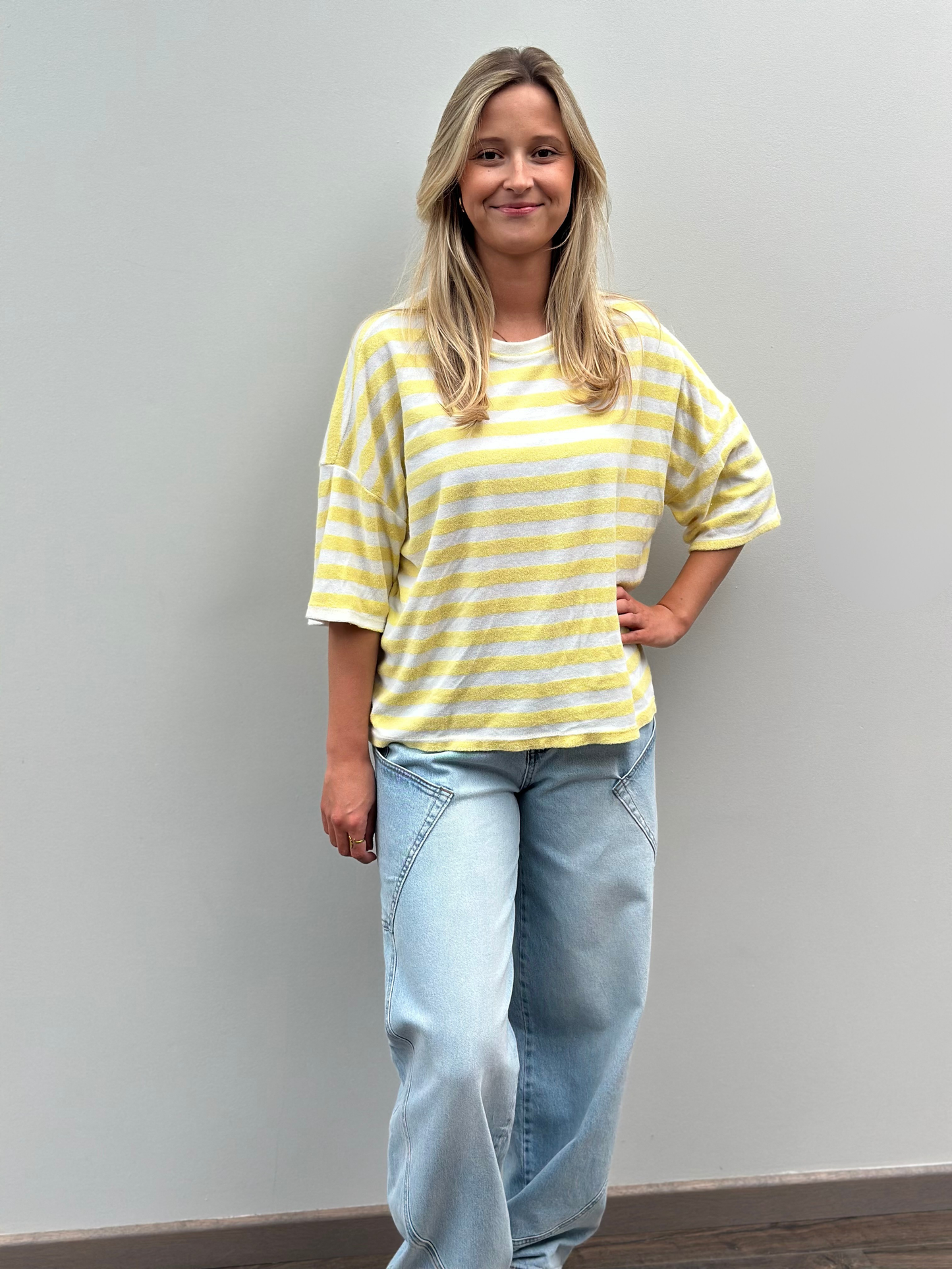 Leni Spons T-shirt | Geel
