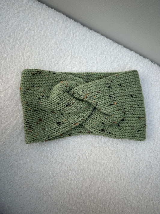 Haarband spikkel muntgroen