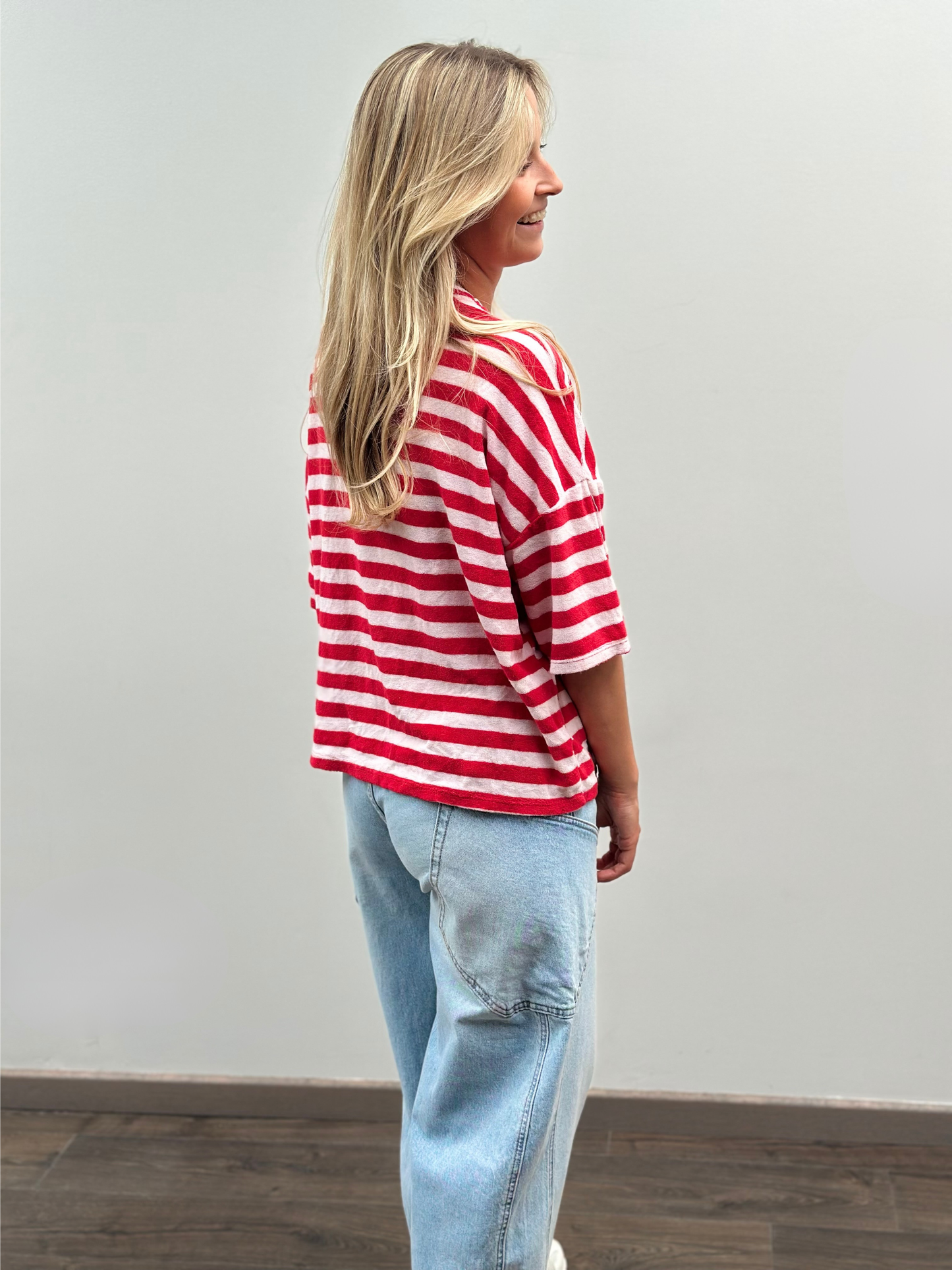 Leni Spons T-shirt | Rood