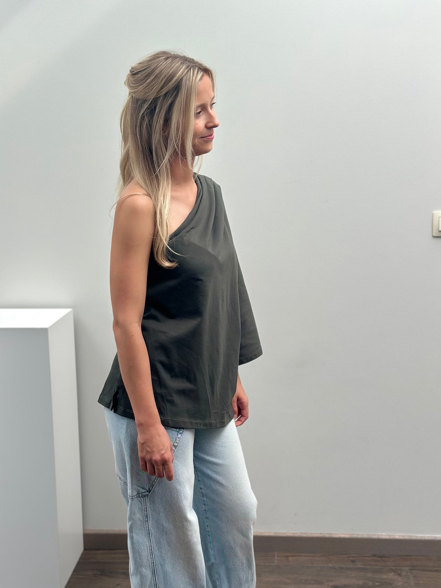 Suze T-shirt | Kaki