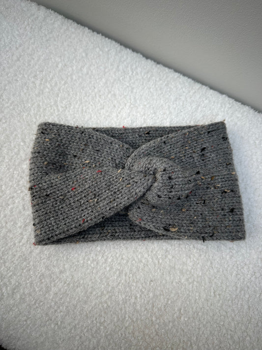 Haarband spikkel grijs