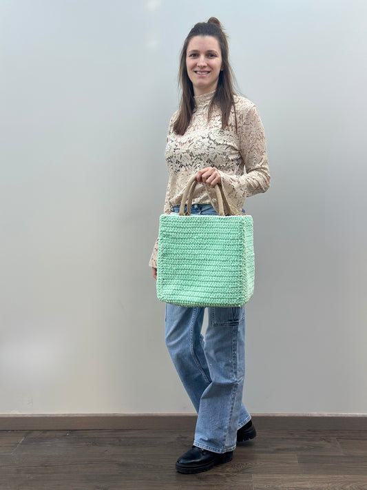 Shopping bag | Medium | Muntgroen
