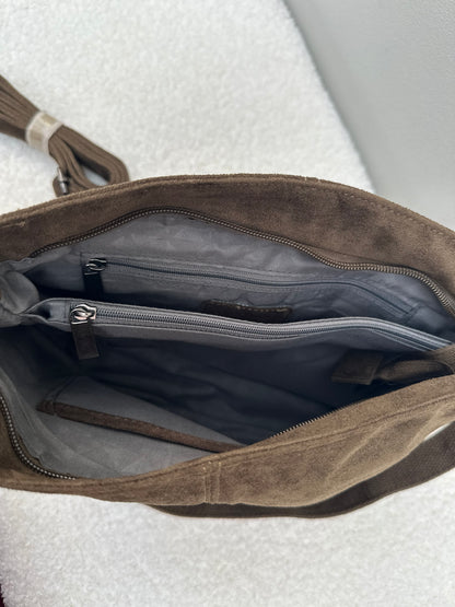 Handtas Suede Basic | Kaki