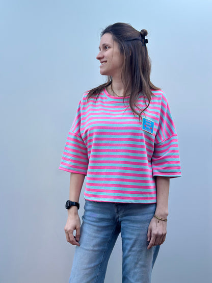 Flo t-shirt | Roos - Turquoise