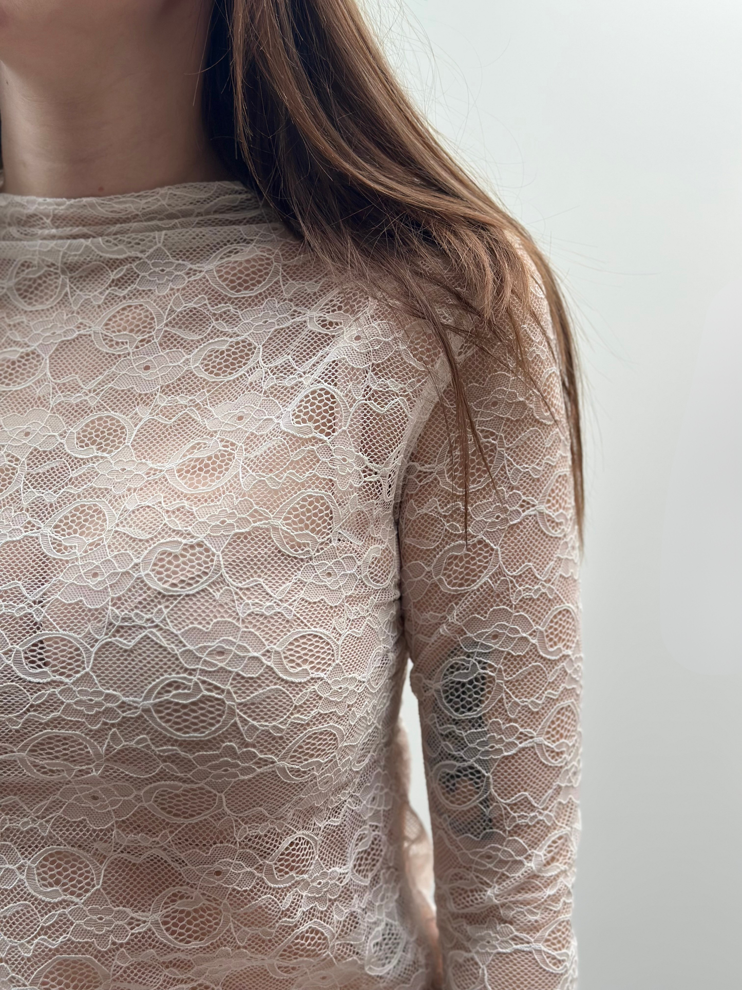 Amy lace t-shirt | Wit