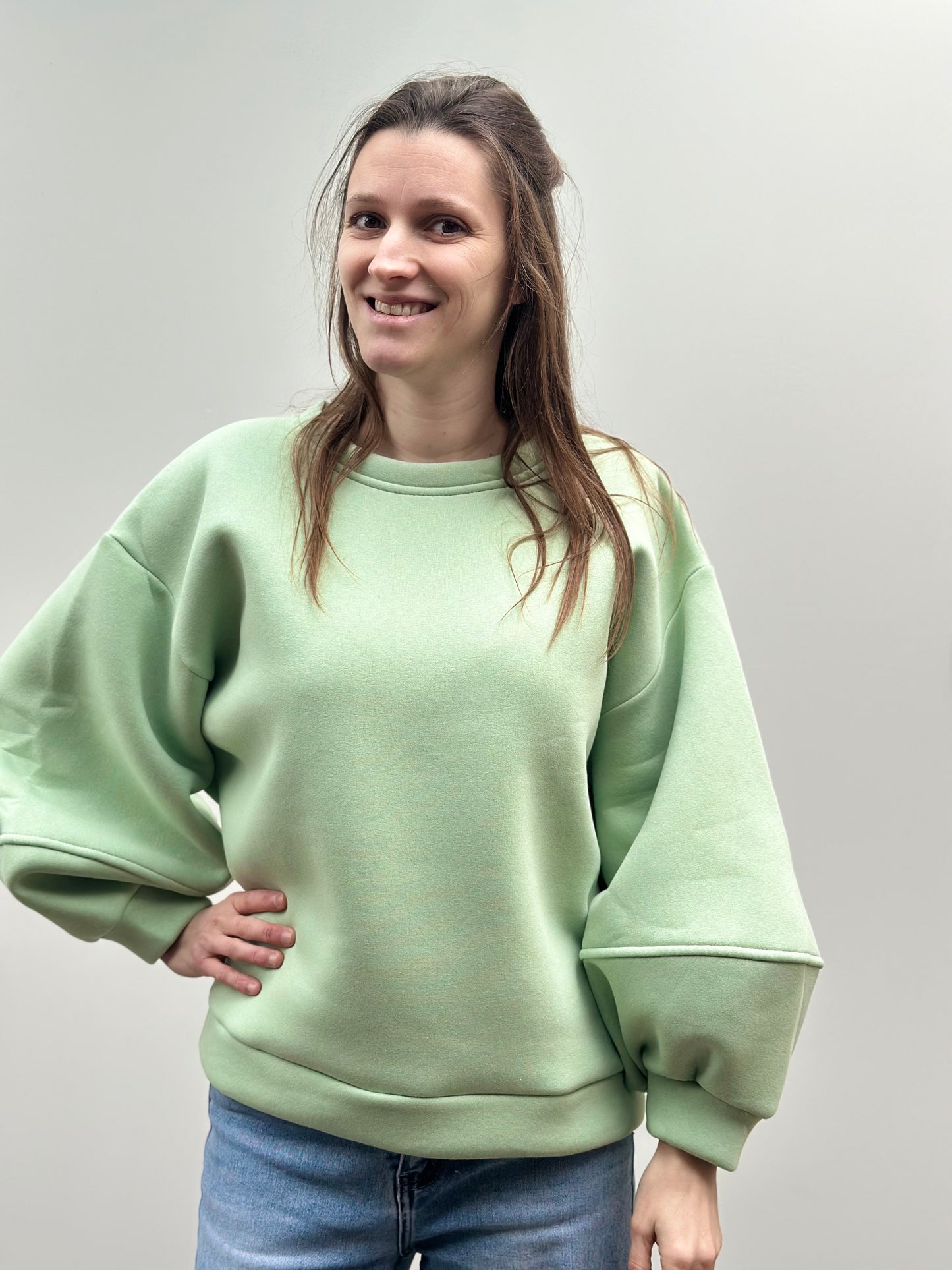 Feli Sweater | Muntgroen