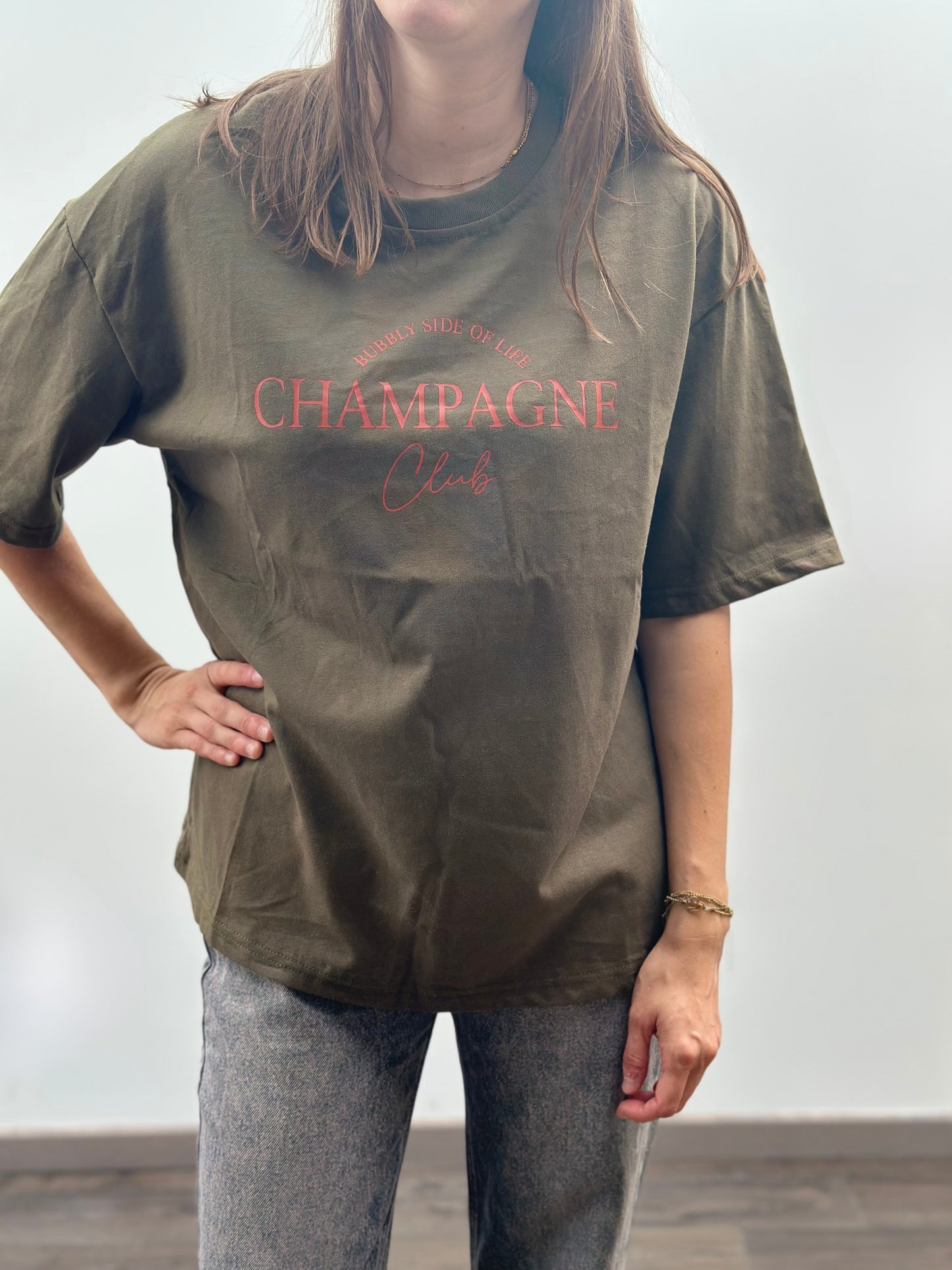 Champange t-shirt | Kaki
