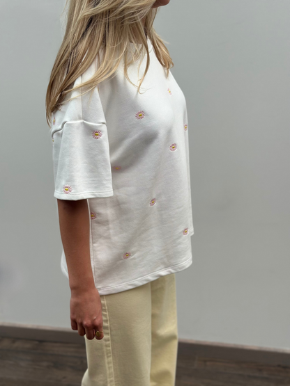 Flower T-shirt | Wit