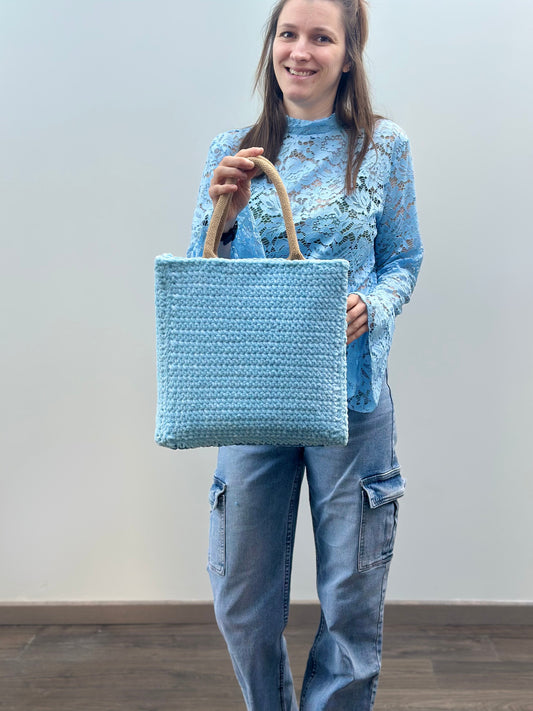 Shopping bag | Medium | Lichtblauw