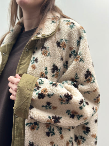 Sia Jacket | Flowers kaki
