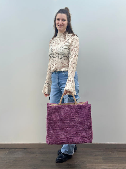 Shopping bag | Large | Donkerpaars