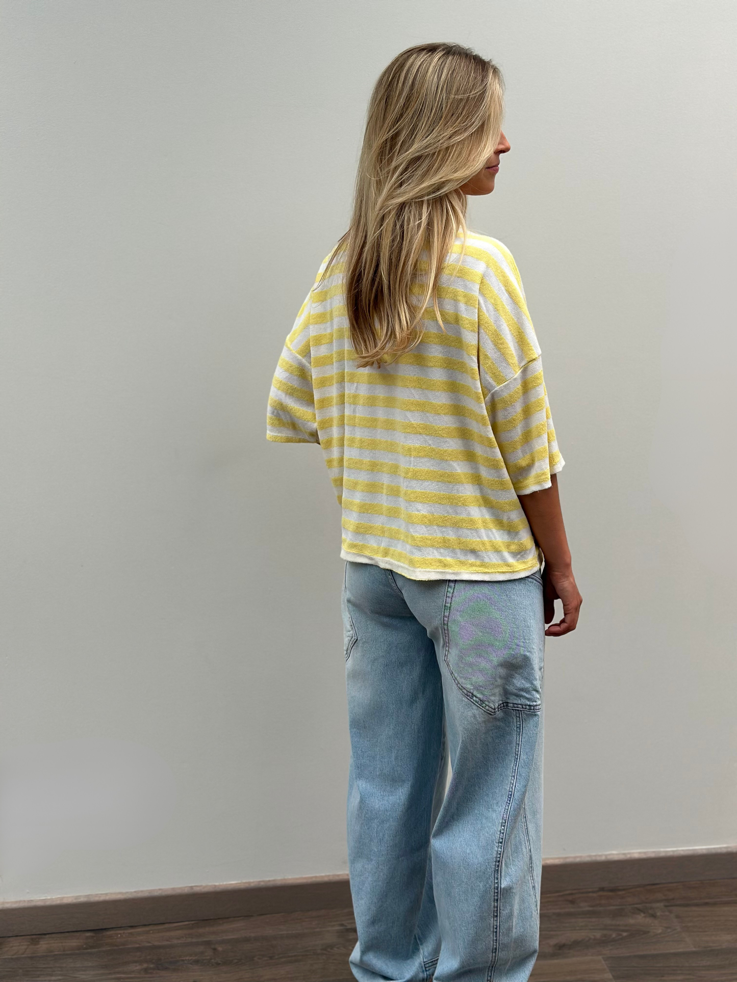 Leni Spons T-shirt | Geel