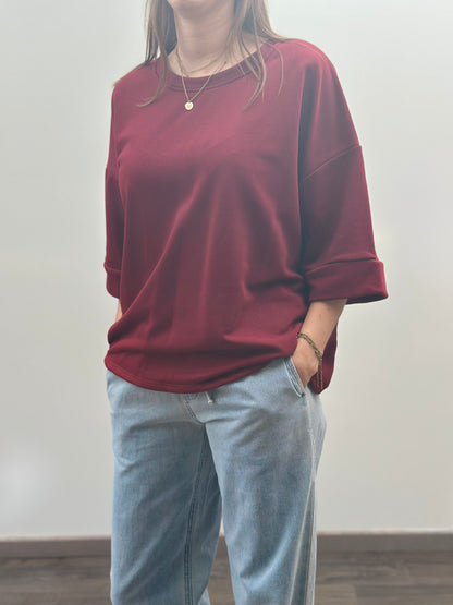 Nell t-shirt | Bordeaux