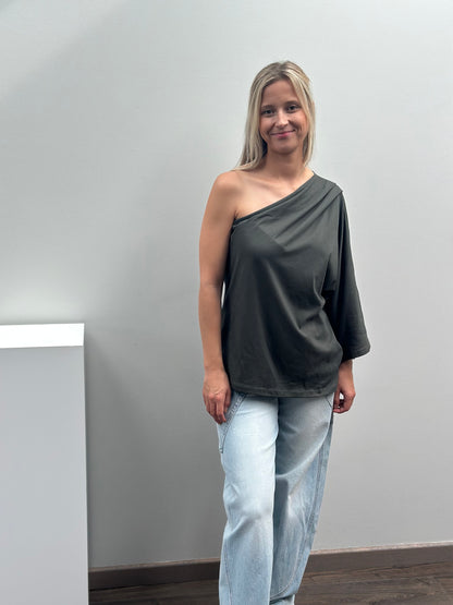 Suze T-shirt | Kaki