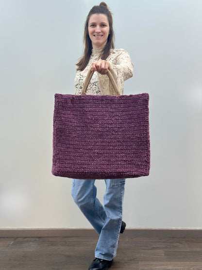 Shopping bag | Large | Donkerpaars